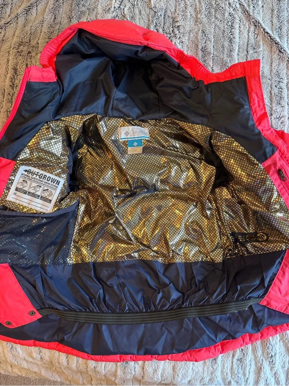 Girls Pink Columbia  Hooded Winter Coat- 4/5 xxs
